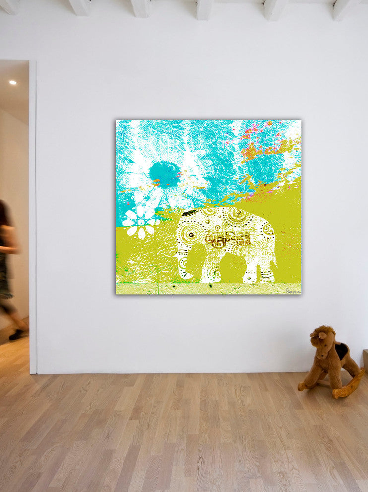 "Udaipur" Fine Art Canvas Print, 24"x24"