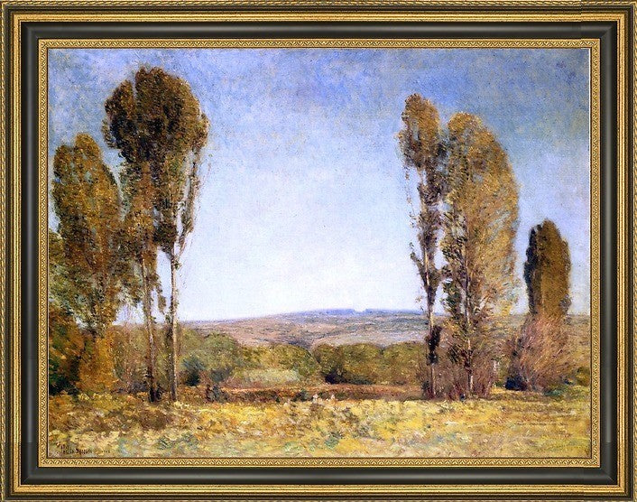 Frederick Childe Hassam Golden Afternoon Framed Premium Canvas Print, 21"x28"