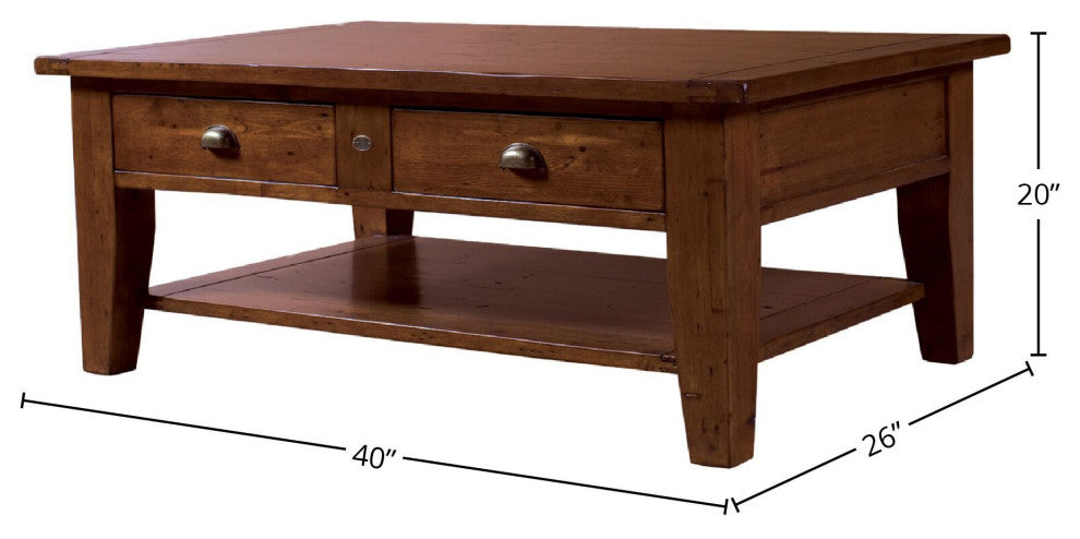 Irish Coast Small Coffee Table, Brown