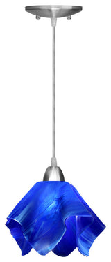 Jezebel Radiance Flame Pendant, Small, Cobalt Blue