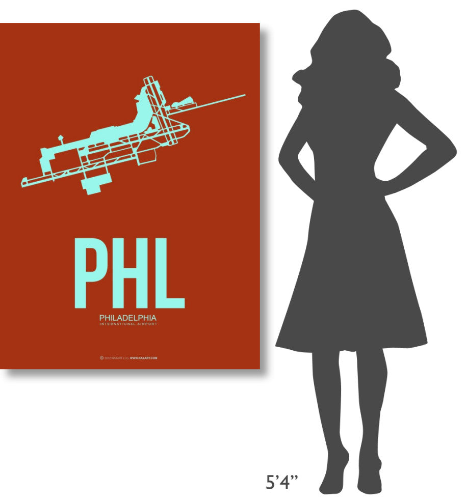 "PHL Philadelphia Poster 2" Fine Art Print