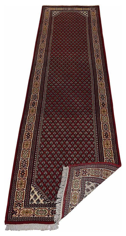 Hand Knotted Persian Wool Area Rug Oriental Red