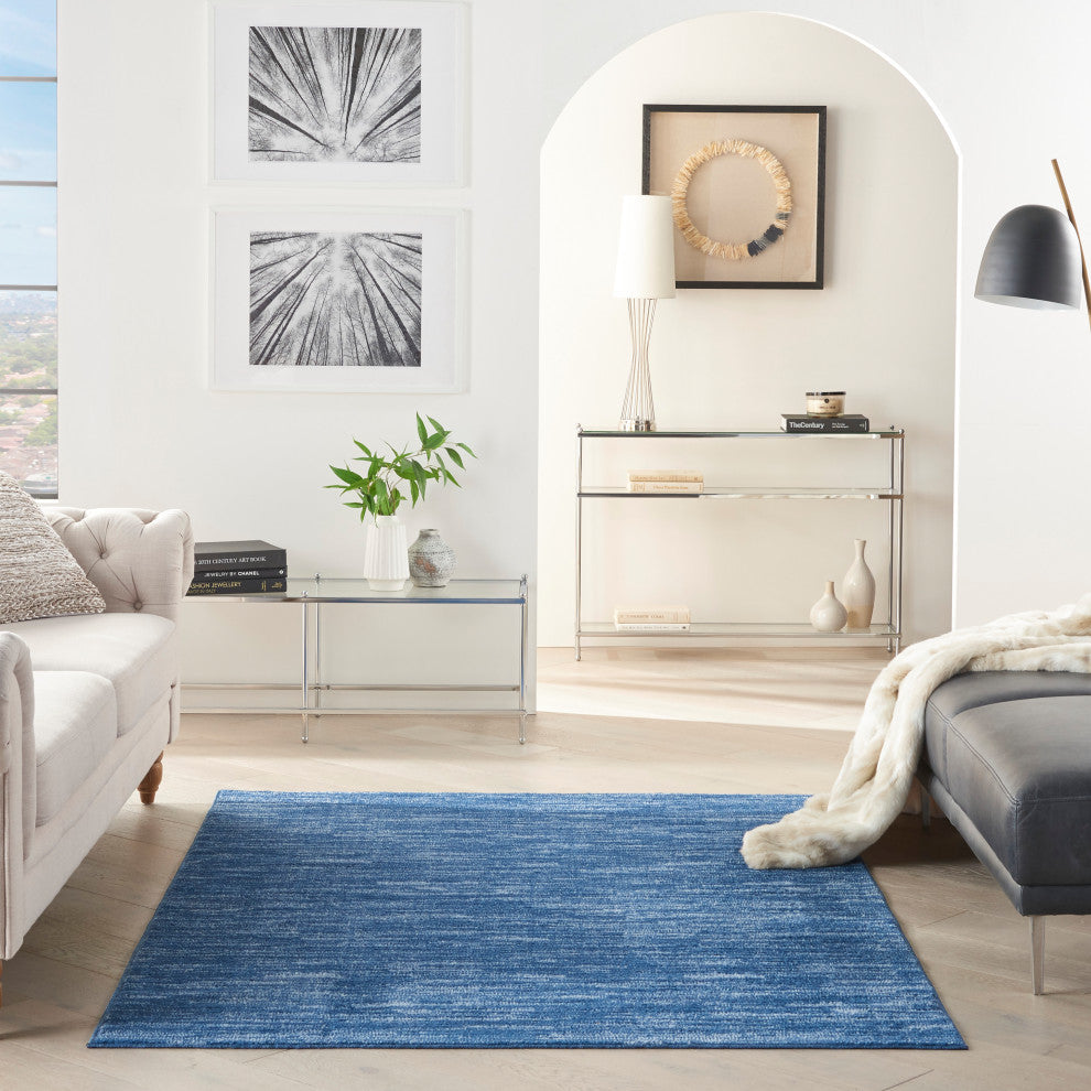 Nourison Essentials 5' x 7' Navy Blue Outdoor Area Rug