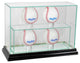 4 Upright Baseball Display Case, Black