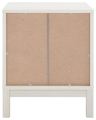 Safavieh Galio 2 Drawer Nightstand, Bleached White/Gold