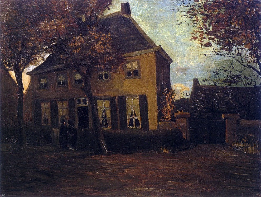 Vincent Van Gogh Vicarage at Nuenen Wrapped Canvas