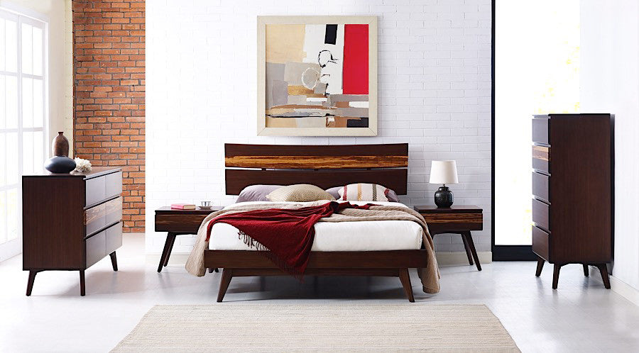 Azara Platform Bed, Tiger, California King