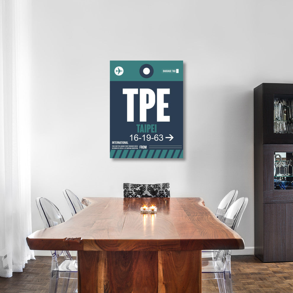 "TPE Taipei Luggage Tag 1" Fine Art Print