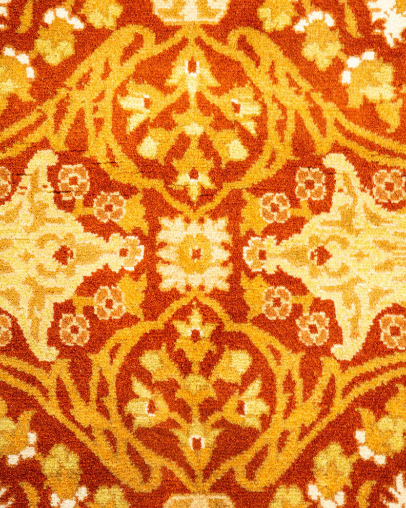 Mogul, One-of-a-Kind Hand-Knotted Area Rug Orange, 3'1"x5'6"