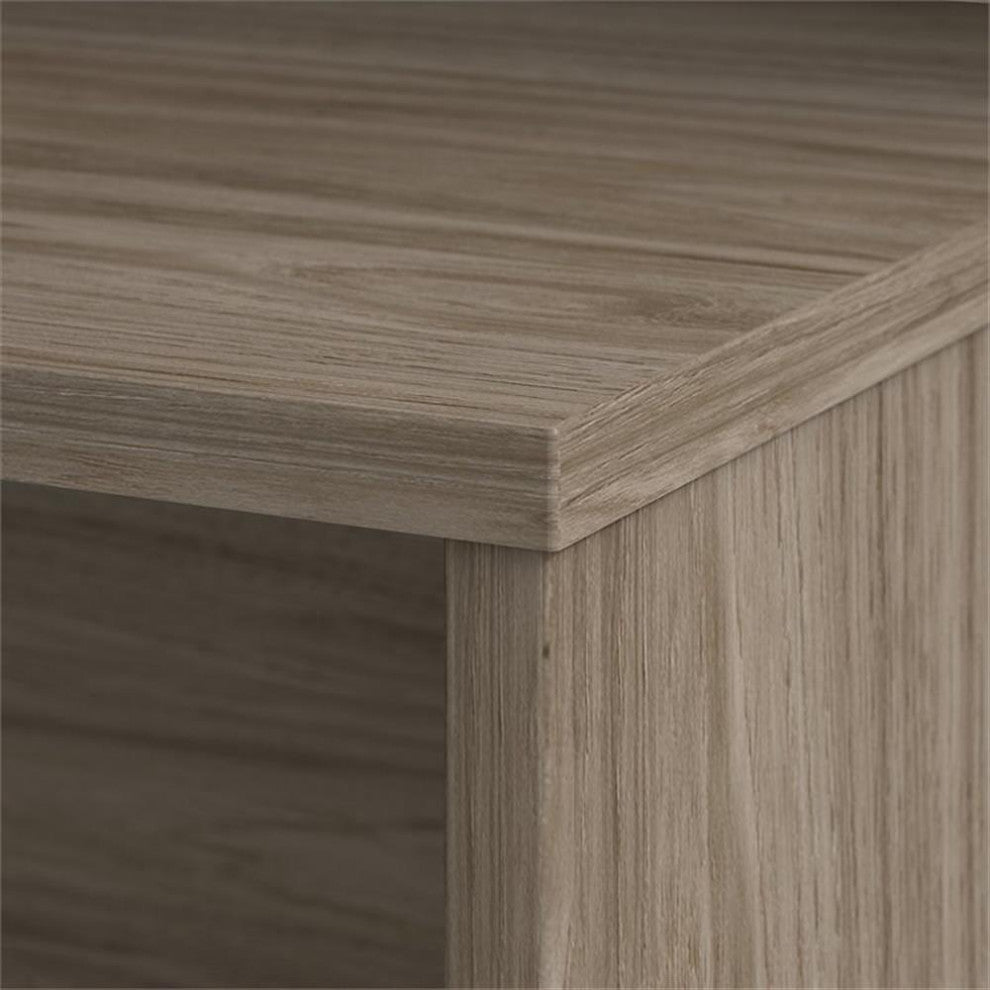 Office 500 72W x 24D Credenza Desk in Modern Hickory - Engineered Wood