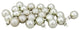 24-Piece Shiny and Matte Glass Ball Christmas Ornament Set, 1", Gold