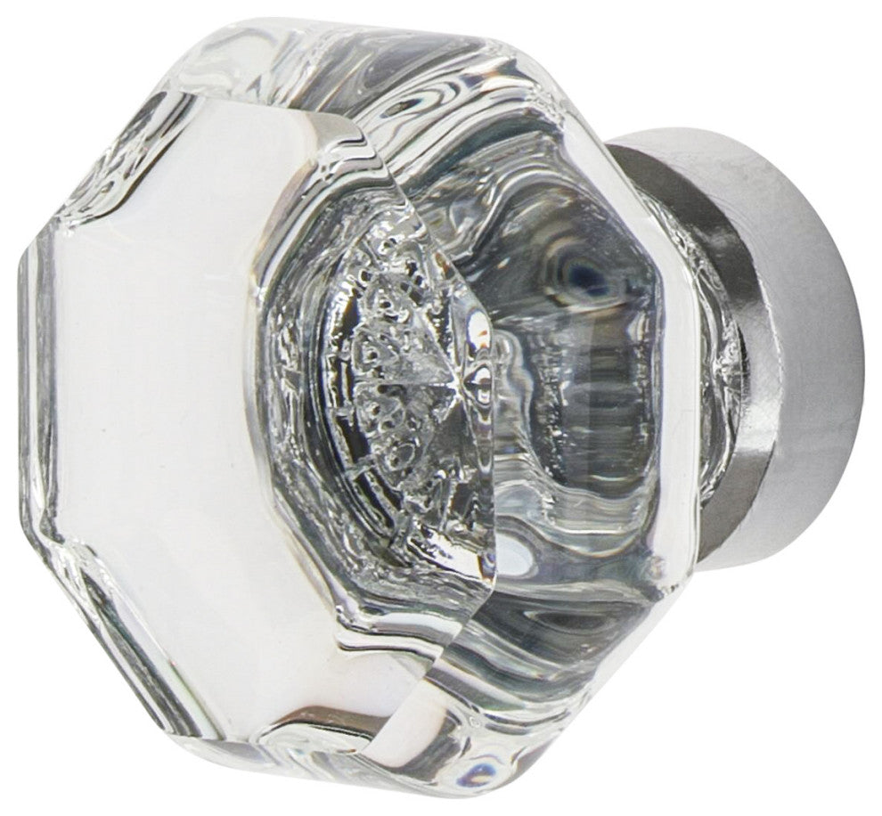 Nostalgic Warehouse CKB_WAL Vintage Waldorf Crystal 1-3/8" - Bright Chrome