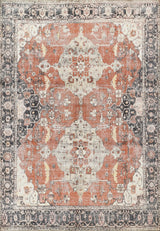 Momeni Chandler Cotton and Polyester Rust Area Rug 7'6" X 9'6"