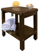 DecoTeak Classic 18" Teak Shower Bench With Shelf