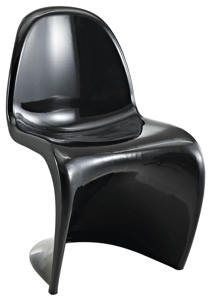 Slither Dining Side Chair in Black