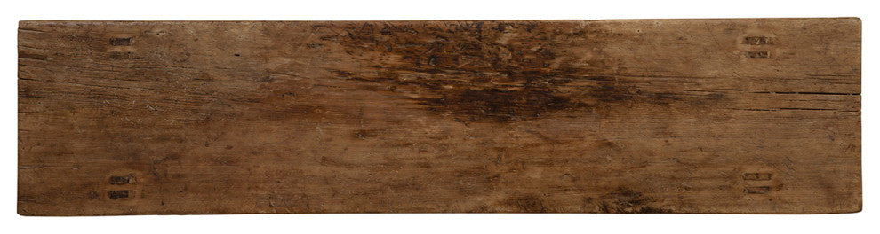 Large Peasant 82" Wide Antique Elm Console, Natural