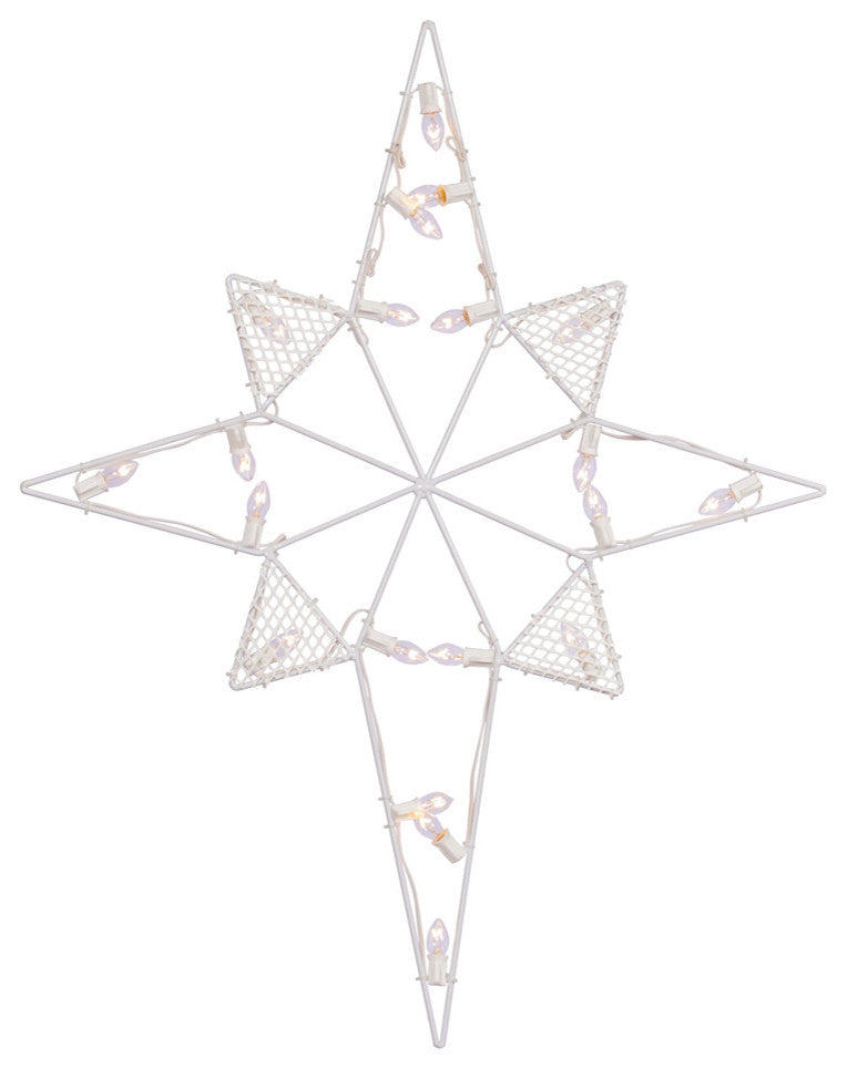 Vickerman 39"x30" LED C7 Wire Silh Star-Bethlehem