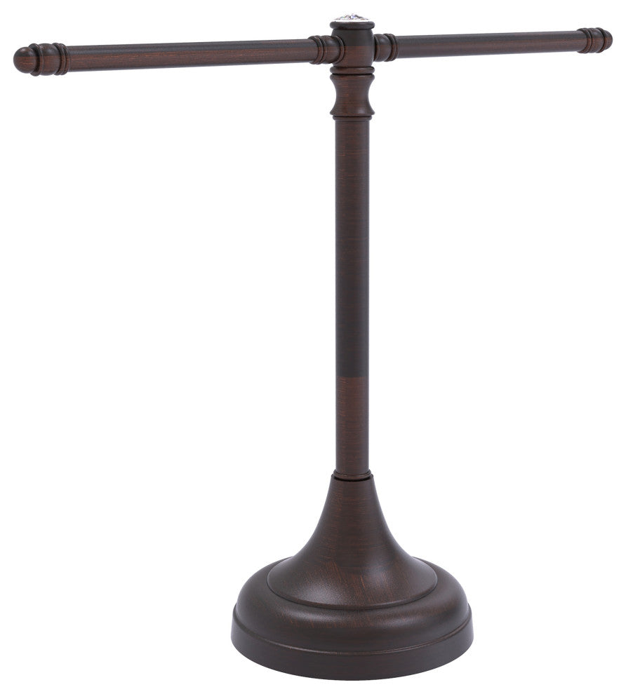 Carolina Crystal Guest Towel Stand, Venetian Bronze