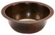 Premier Copper Products BR14DB3 14" Round Copper Prep Sink w/ 3.5" Drain Opening