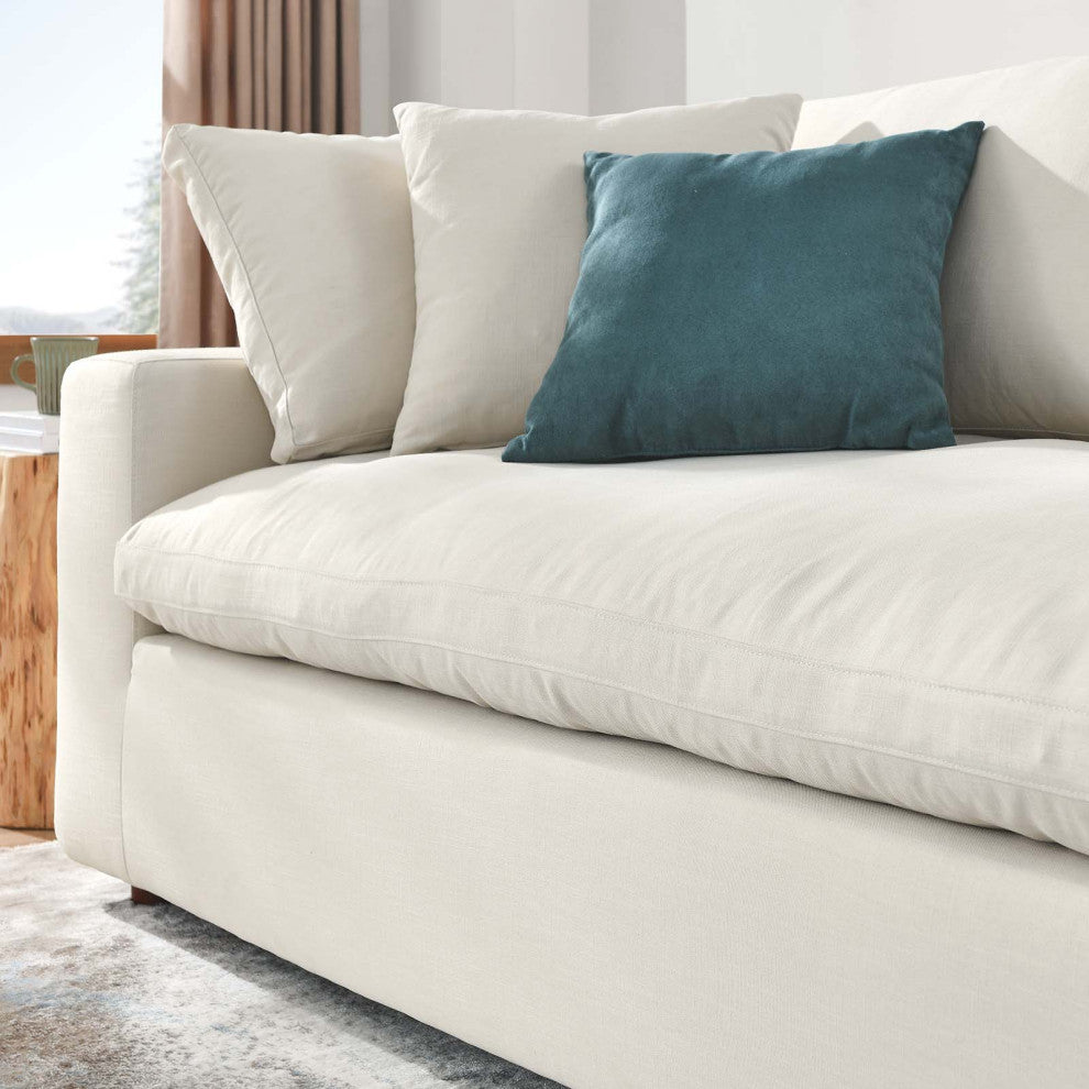 Commix Down Filled Overstuffed Sofa - Light Beige