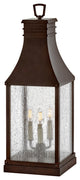 Hinkley Beacon Hill Large Pier Mount Lantern, Blackened Copper