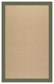 Zoe-Cane Wicker Machine Tufted Rectangle Rug, Plant Green, 8''x10''