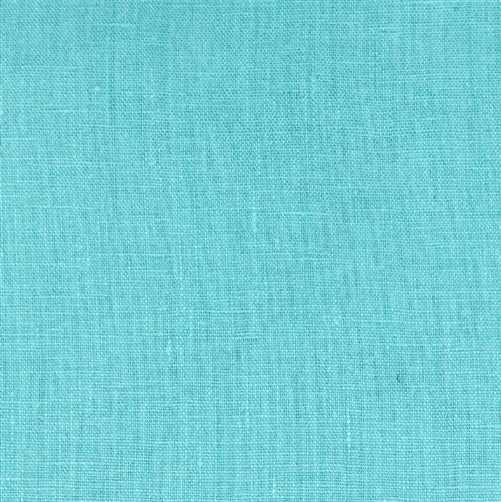 Pillow Decor - Tuscany Linen Turquoise 20 x 20 Throw Pillow