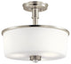 Kichler Joelson Three Light Semi Flush Mount 43926NI