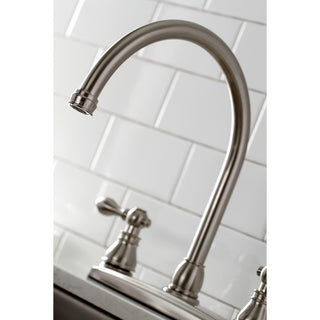 KB728ACLSP Centerset Kitchen Faucet With Side Sprayer, Brushed Nickel