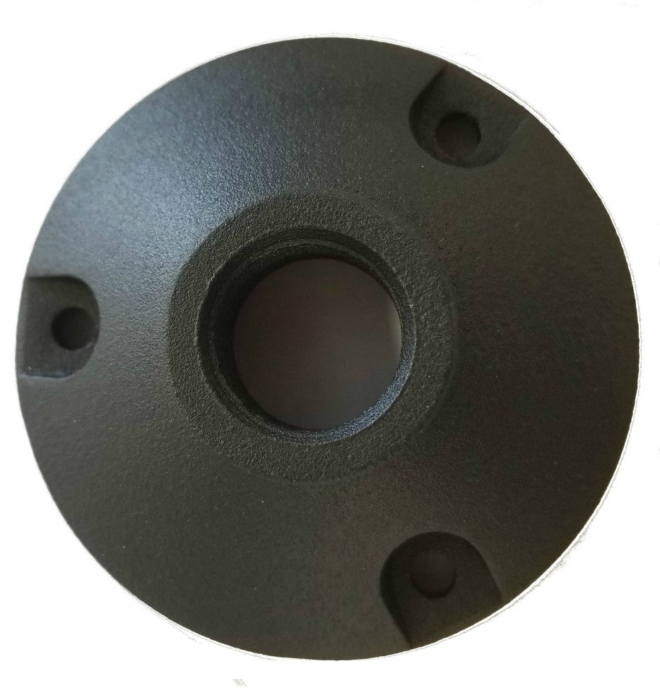 Base Mounting Bracket for Low Voltage Landscape Lighting Fixtures- Black Finish