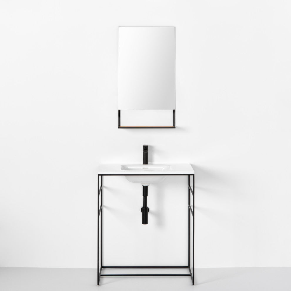 C2 30" Single Bathroom Vanity Set With Mirror