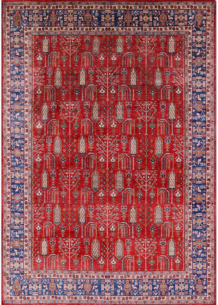 Ahgly Company Indoor Rectangle Mid-Century Modern Area Rugs, 6' x 9'