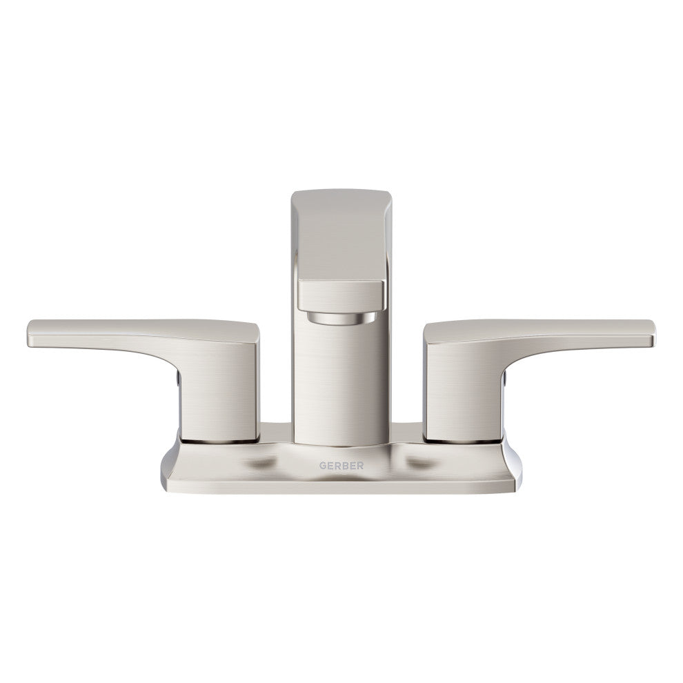 Tribune 2H Centerset Bath Faucet, 50/50 Pop-Up Drain 1.2gpm, Brushed Nickel