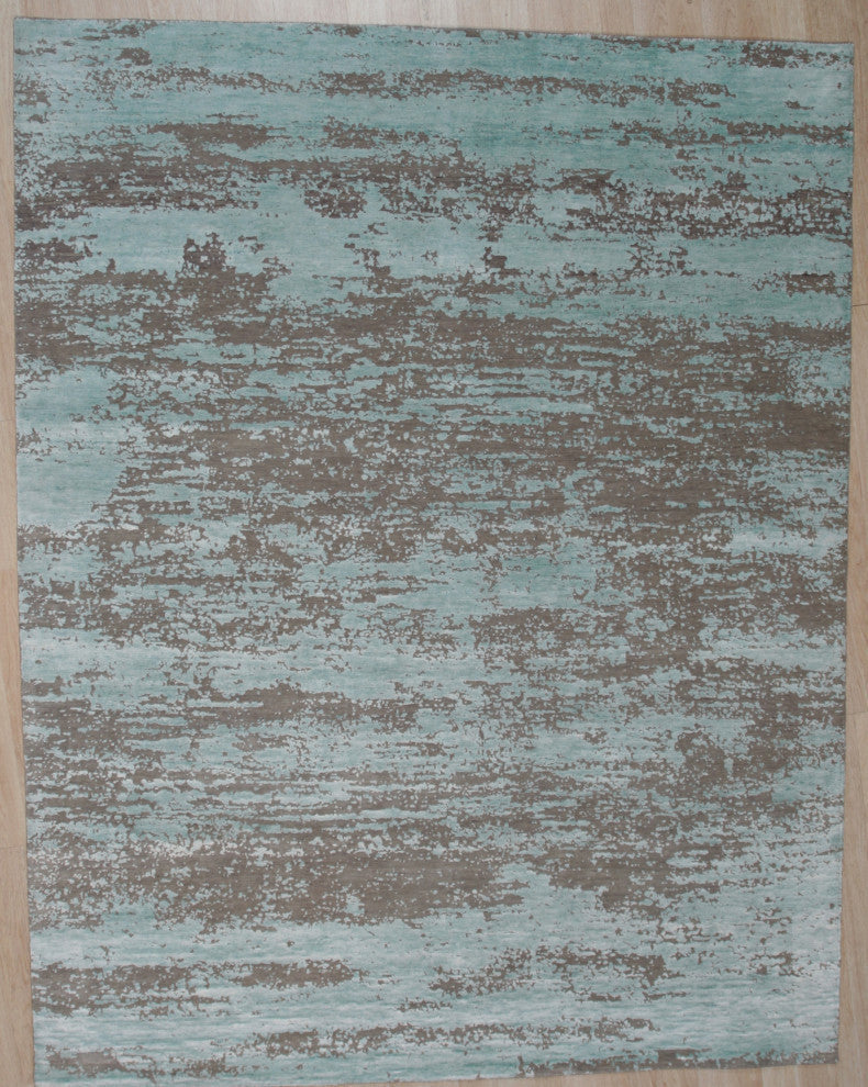 SILVER Contemporary Abstract Galaxy Area Rug