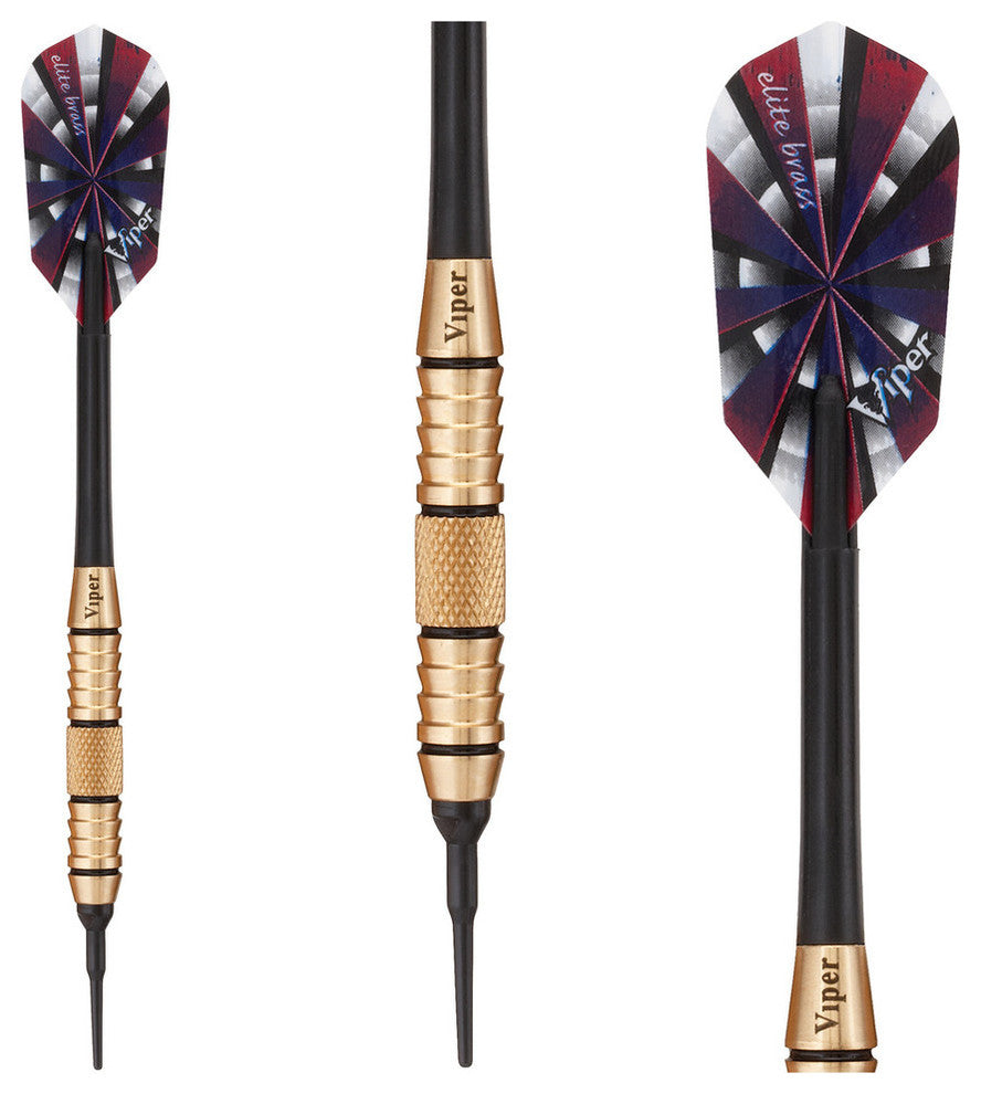 Viper Elite Brass Soft Tip Darts, 18 Grams