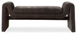 Uttermost Manson Modern Charcoal Bench