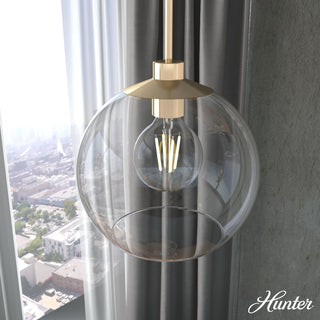Xidane Alturas Gold, Clear Glass 1-Light Pendant