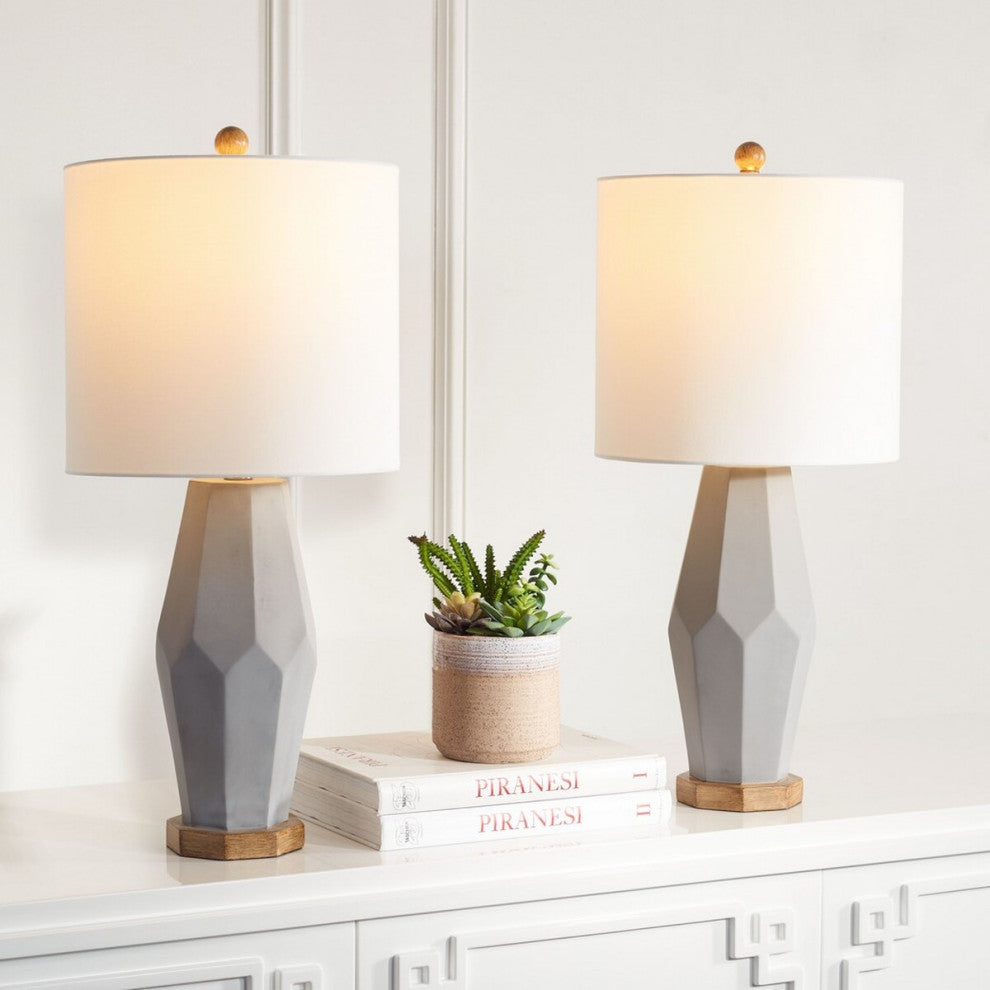 Safavieh Landren Table Lamp Set of 2 Grey