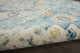 7' X 10' Blue And Ivory Dhurrie Area Rug