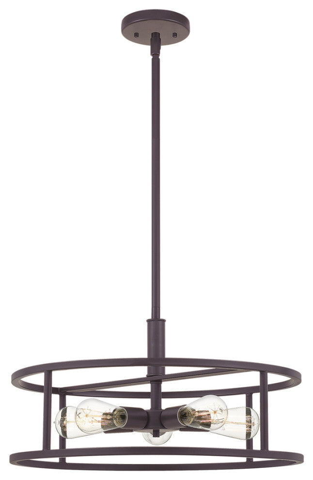Quoizel NHR2820WT Five Light Pendant, Western Bronze Finish