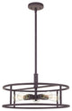 Quoizel NHR2820WT Five Light Pendant, Western Bronze Finish