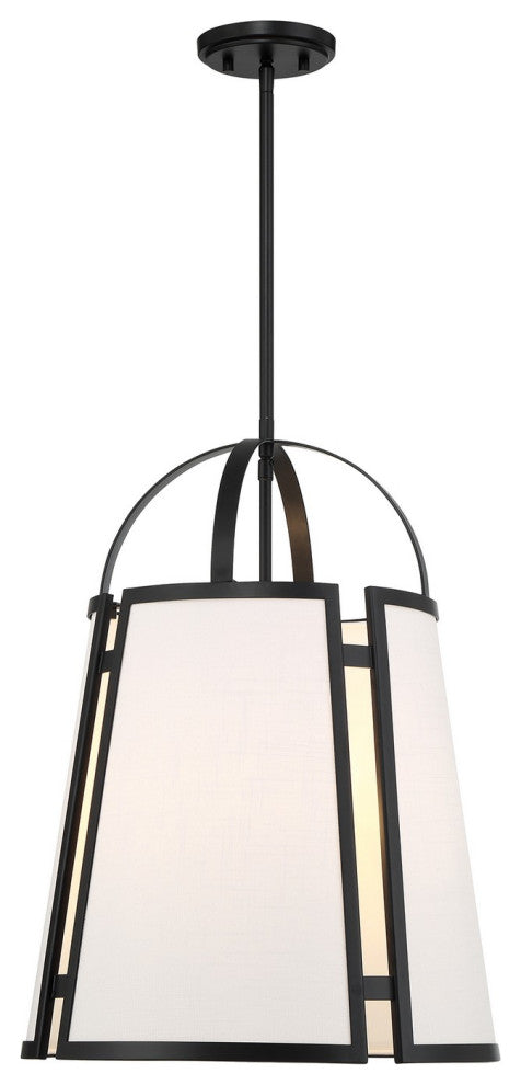 Chartwell 4-Light Pendant, Matte Black