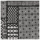 "Kuba Abstract I BW" Digital Paper Print by Sue Schlabach, 38"x38"