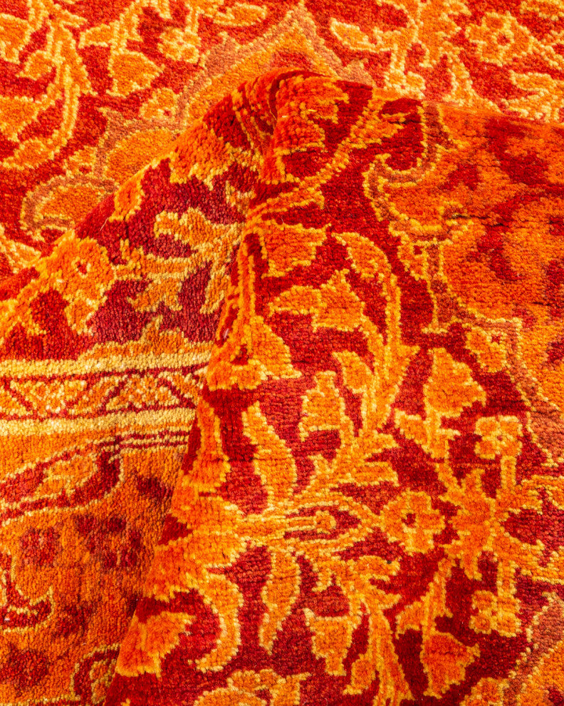 Mogul, One-of-a-Kind Hand-Knotted Area Rug Orange, 2'9"x13'4"