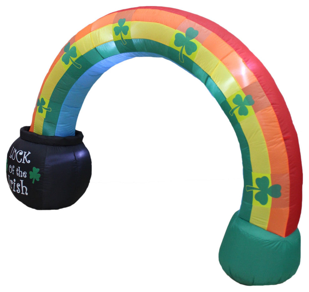6' Long Inflatable Leprechaun Rainbow Archway