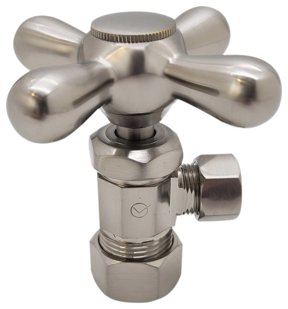 Supply Kit - 5/8" Od X 3/8" Od X 15" Corrugated In Oil Rubbed Bronze, Satin Nickel