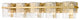 Zlite 1938-5V-MGLD 5-Light Vanity, Clear