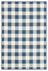 Oriental Weavers Meridian Blue/ Ivory Geometric Indoor/Outdoor Rug 5'3"X7'6"