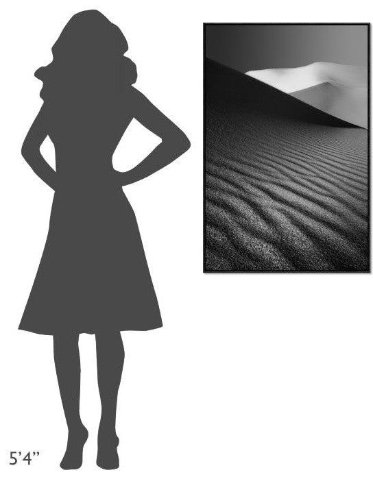"An Ice Hill In Desert !" Framed Canvas Giclee by Ali Barootkoob, 25x37"