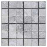 Silver Gray Light Polished 2x2 Marble Mosaic